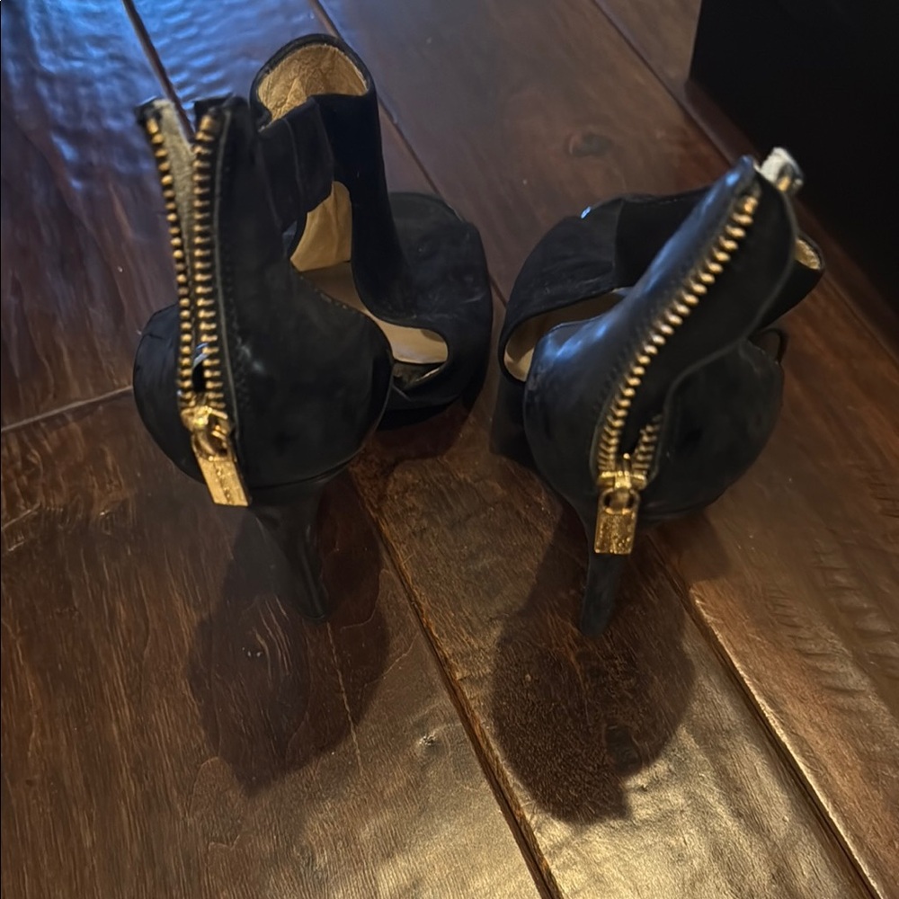 MICHAEL Michael Kors Black Peep Toe Heels - Picture 2 of 2